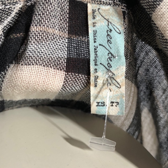 Free People Plaid Snap Down - Picture 3 of 3